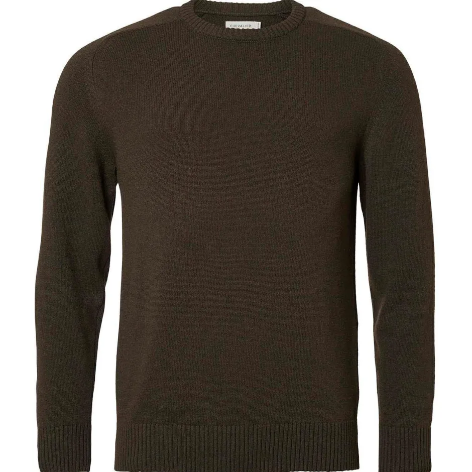 Chevalier Pullover & Hoodies|Wanderbekleidung-- Wykin Wool Pullover - Pullover Dark Brown