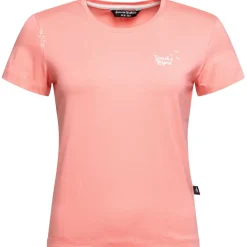 Chillaz Alltagsbekleidung|T-Shirts-- Women's Iseo Search & Respect T-Shirt - T-Shirt Coral