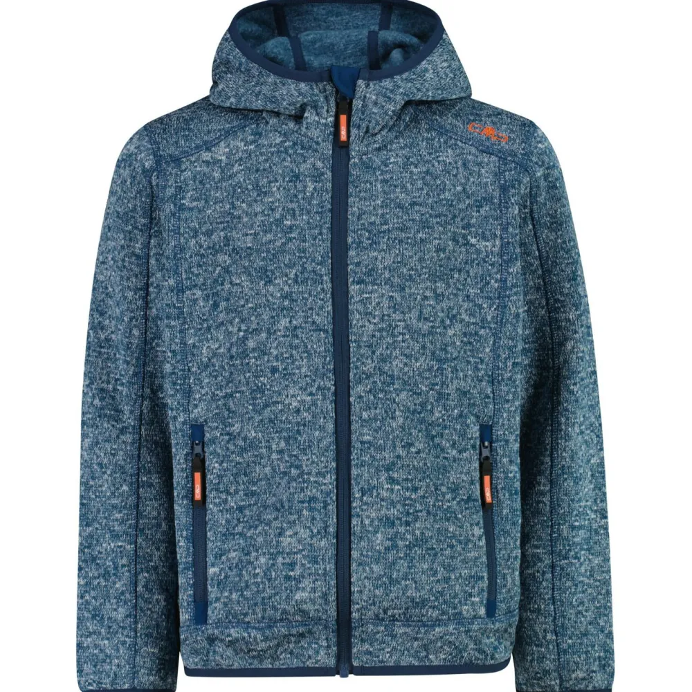 CMP - Boy's Jacket Fix Hood Jacquard Knitted - Fleecejacke Clearance