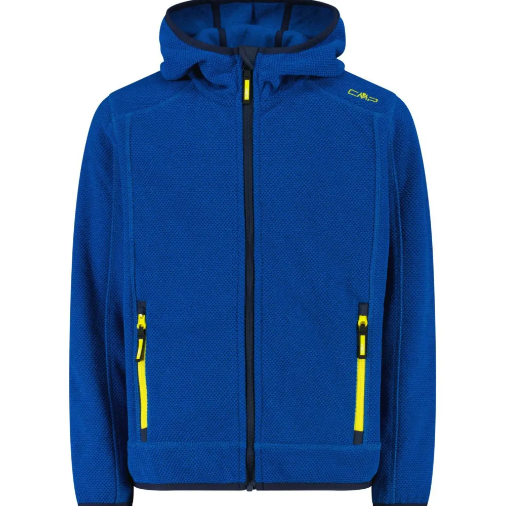 CMP - Boy's Jacket Fix Hood Jacquard Knitted - Fleecejacke Clearance