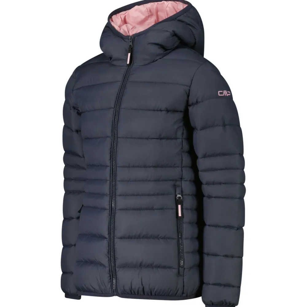 - Girl's Down Jacket Fix Hood Taffeta - Kunstfaserjacke < CMP Discount
