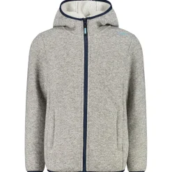 - Girl's Jacket Fix Hood Bonded Knitted w. Fur - Fleecejacke < CMP Online