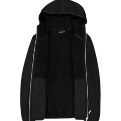 - Girl's Jacket Fix Hood Bonded Knitted w. Fur - Fleecejacke < CMP Online