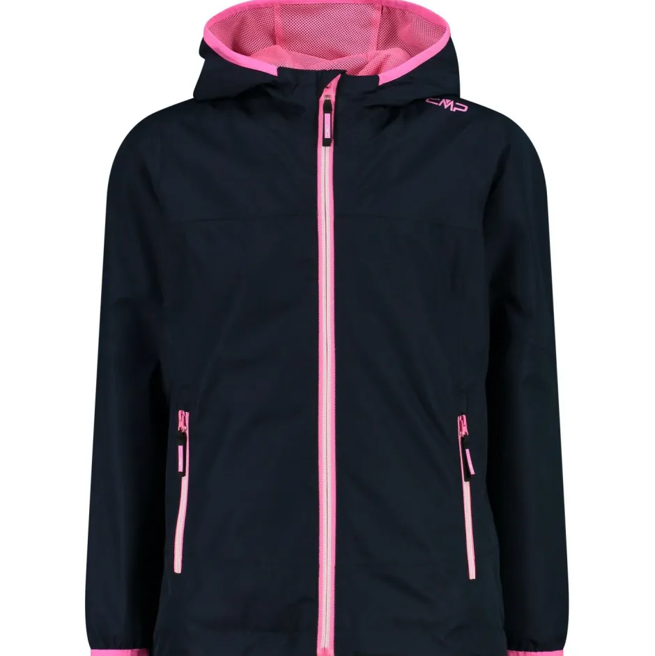 CMP Trekkingbekleidung|Winterjacken-- Girl's Jacket Fix Hood Ripstop - Regenjacke Black Blue