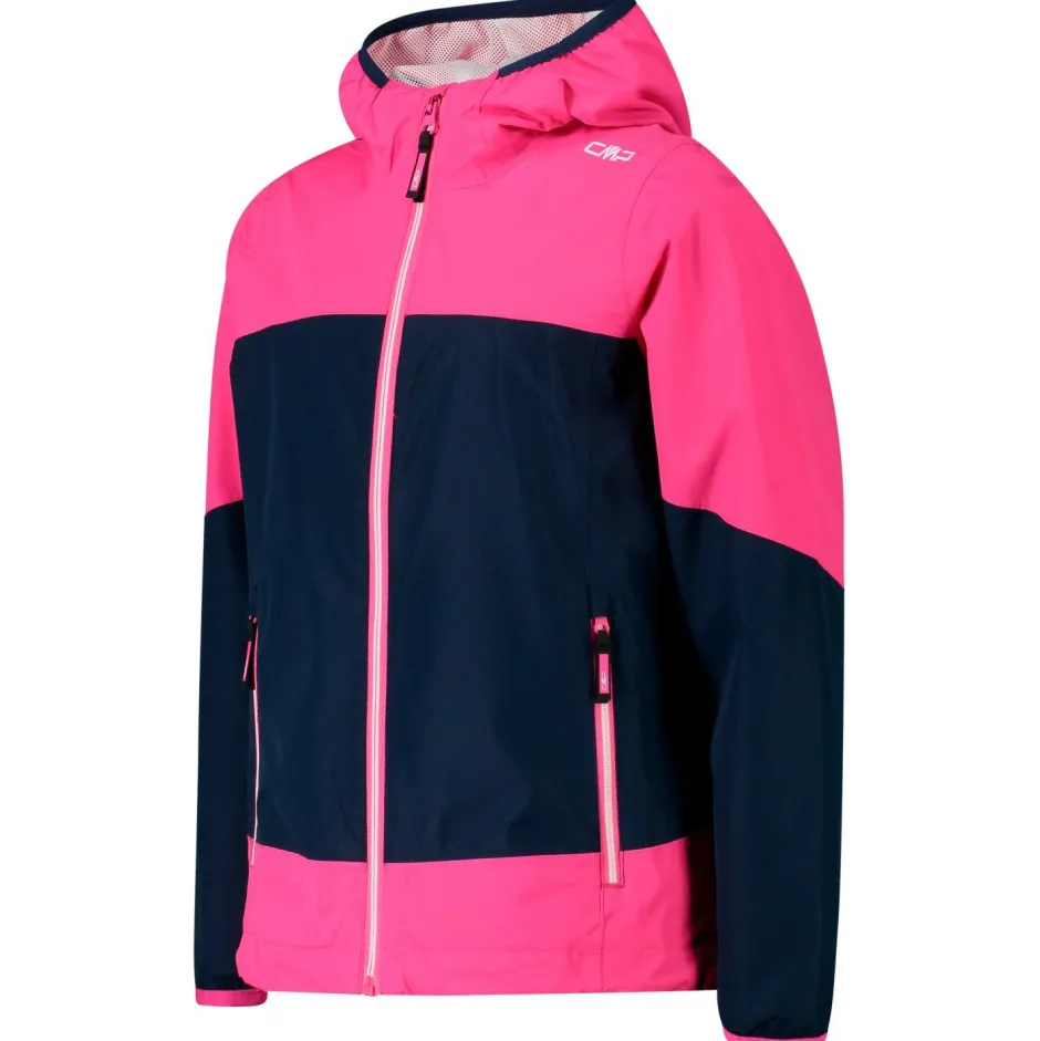 CMP Trekkingbekleidung|Winterjacken-- Girl's Jacket Fix Hood Ripstop - Regenjacke Black Blue