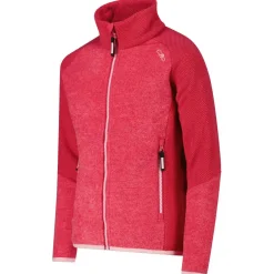 Kinder CMP - Girl's Jacket Jacquard Knitted Stripes - Fleecejacke