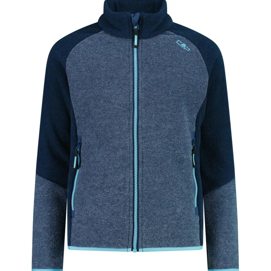 Kinder CMP - Girl's Jacket Jacquard Knitted Stripes - Fleecejacke
