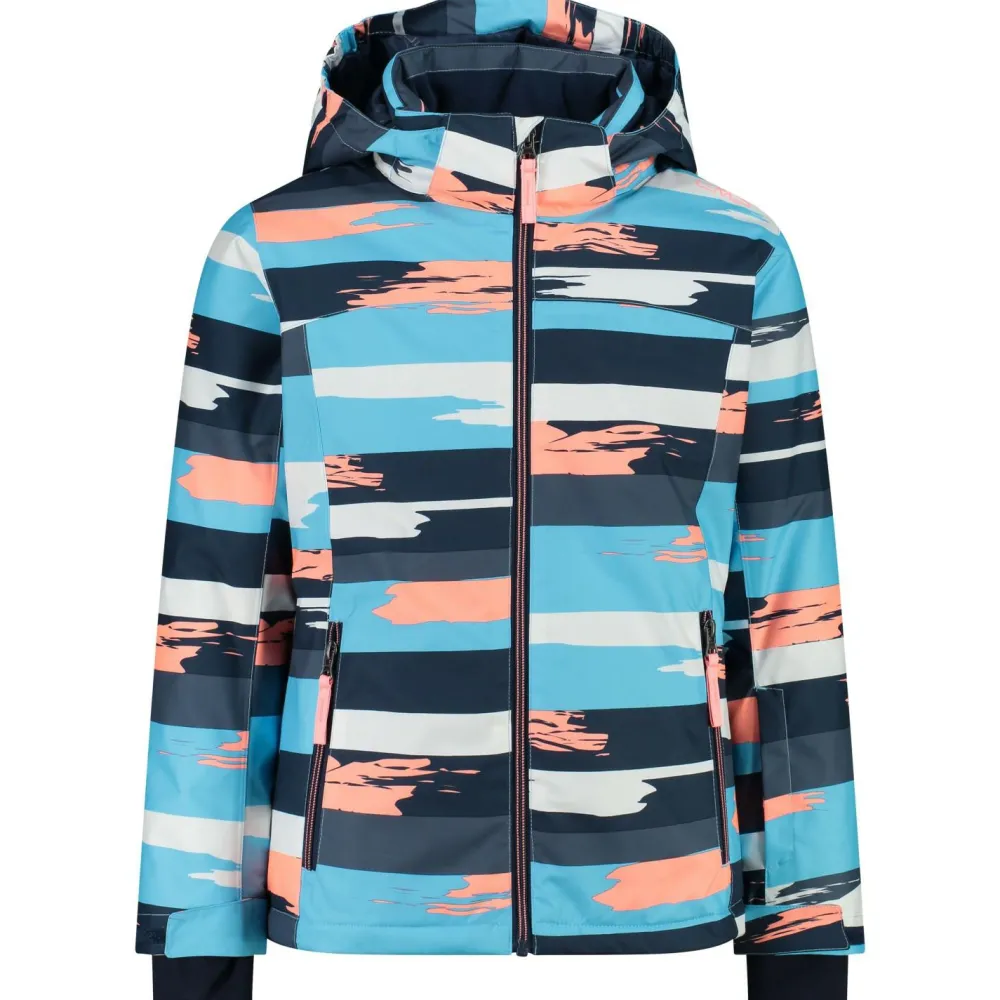 CMP - Girl's Jacket Snaps Hood Twill - Skijacke Clearance