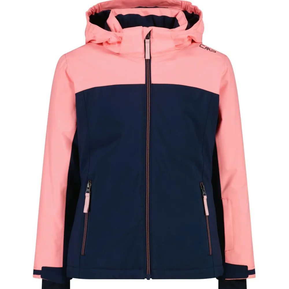 CMP - Girl's Jacket Snaps Hood Twill - Skijacke Clearance