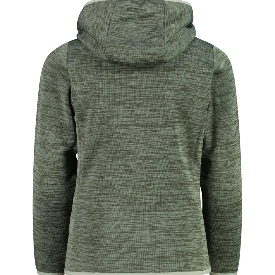 Kinder CMP - Girl's Jacquard Knitted Jacket Fix Hood - Fleecejacke