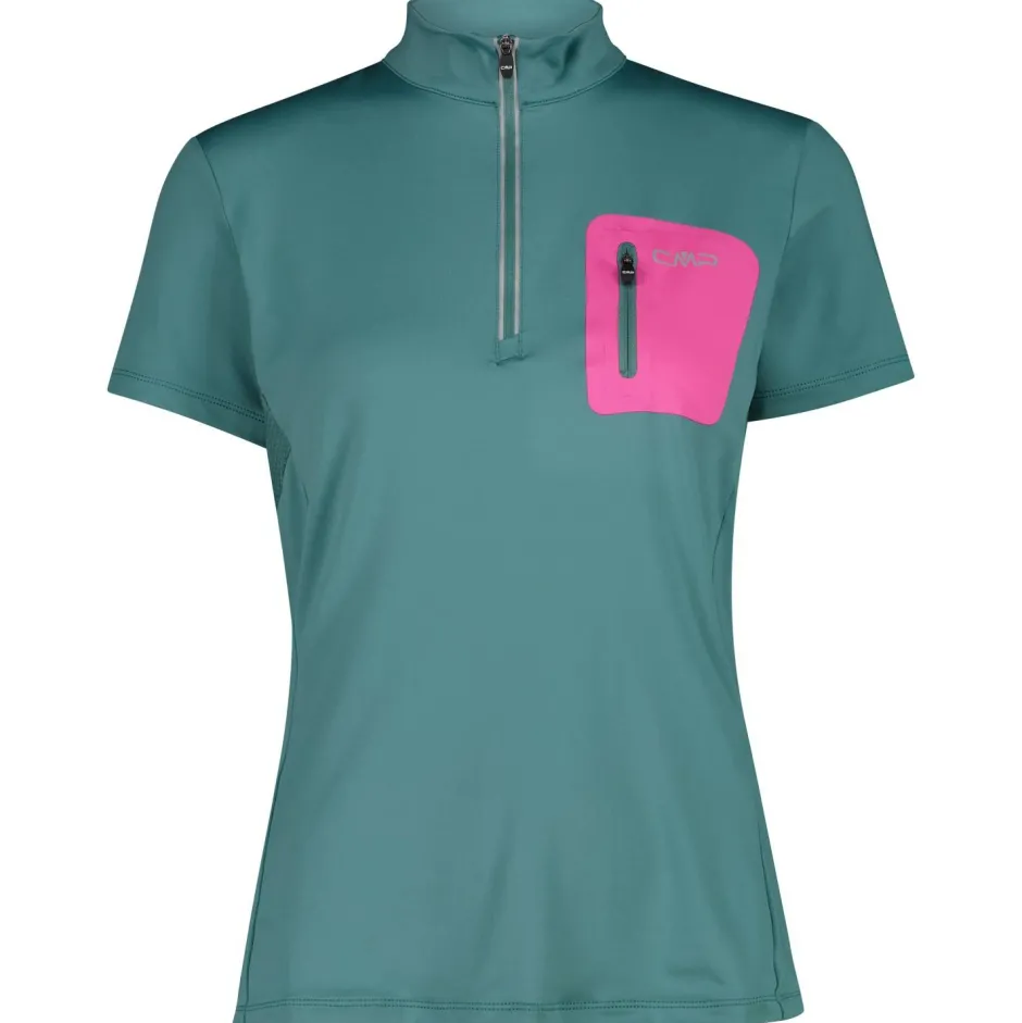 CMP Fahrradbekleidung|Radtrikots-- Women's Breast Pocket T-Shirt Free Bike - Radtrikot