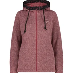 CMP - Women's Jacket Fix Hood Jacquard Knitted 35H1656 - Fleecejacke