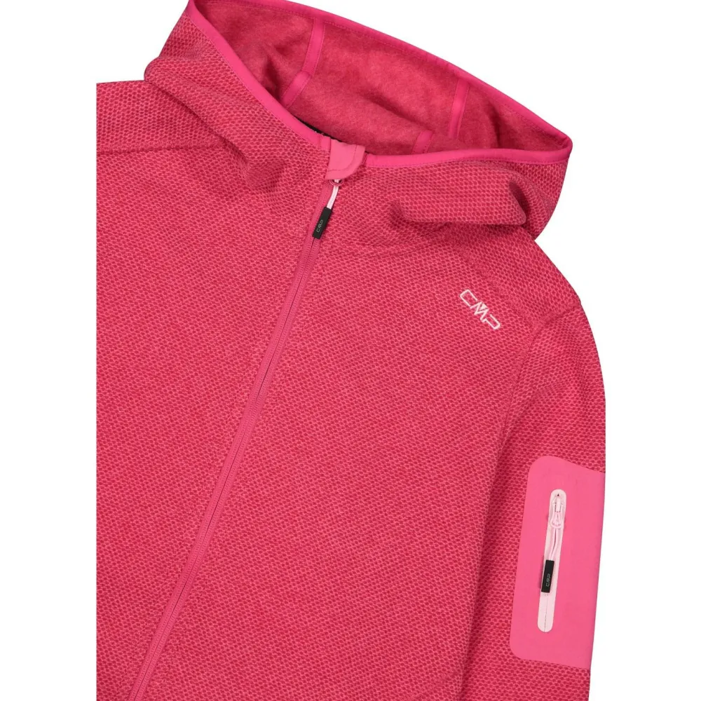 - Women's Jacket Fix Hood Jacquard Knitted 3H19826 - Fleecejacke < CMP Hot