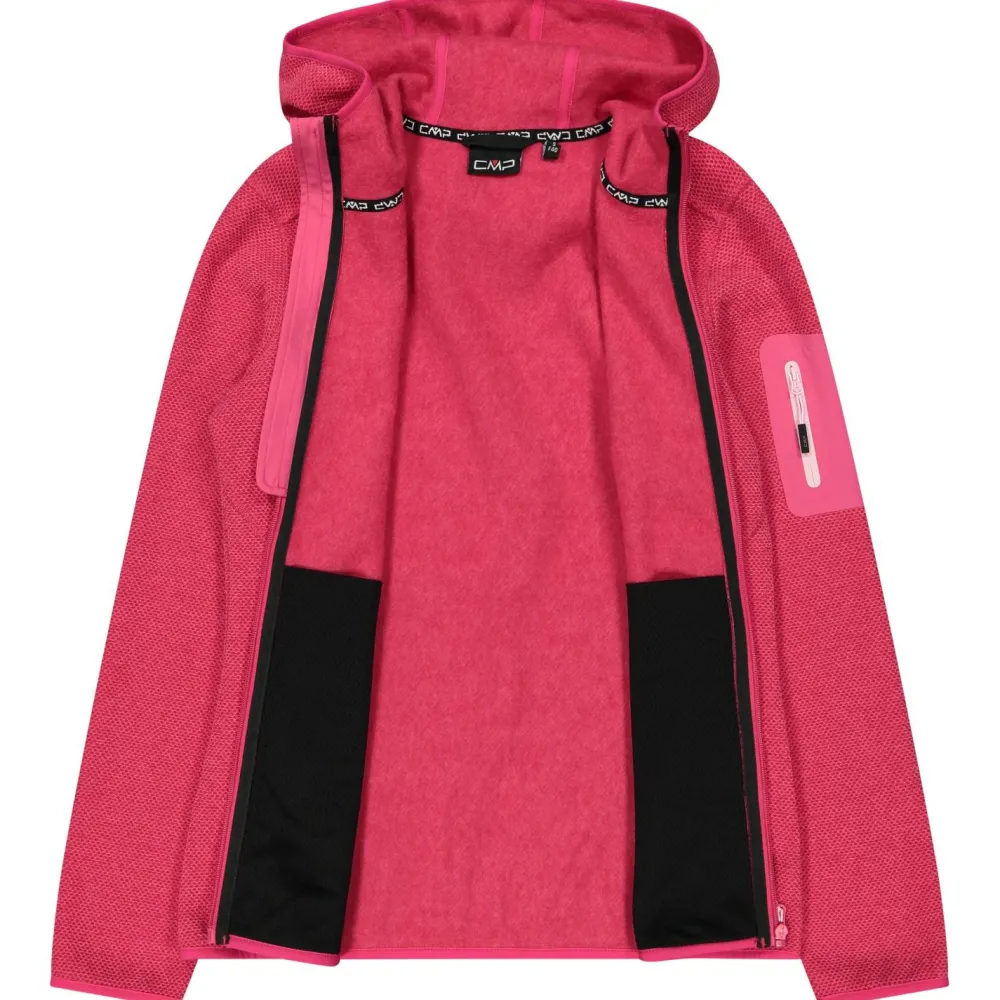 - Women's Jacket Fix Hood Jacquard Knitted 3H19826 - Fleecejacke < CMP Hot
