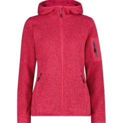 - Women's Jacket Fix Hood Jacquard Knitted 3H19826 - Fleecejacke < CMP Hot
