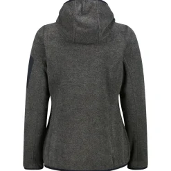 - Women's Jacket Fix Hood Jacquard Knitted Stripes - Fleecejacke < CMP Discount