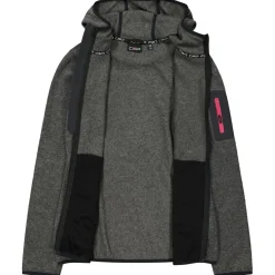 - Women's Jacket Fix Hood Jacquard Knitted Stripes - Fleecejacke < CMP Discount