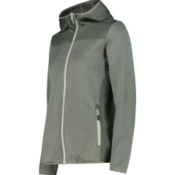 CMP - Women's Jacquard Knit Jacket Fix Hood - Fleecejacke