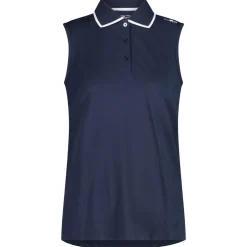 CMP - Women's Polo Sleeveless - Polo-Shirt Blue Clearance