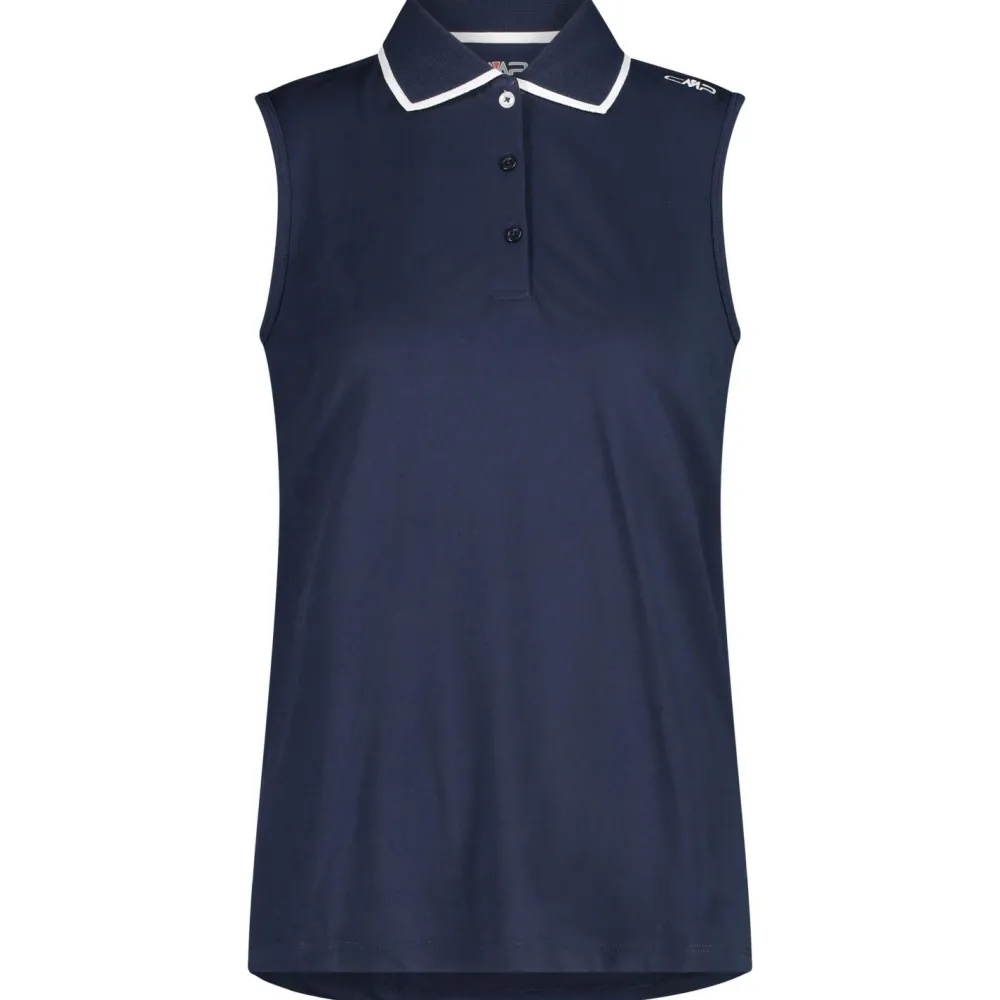 CMP - Women's Polo Sleeveless - Polo-Shirt Blue Clearance