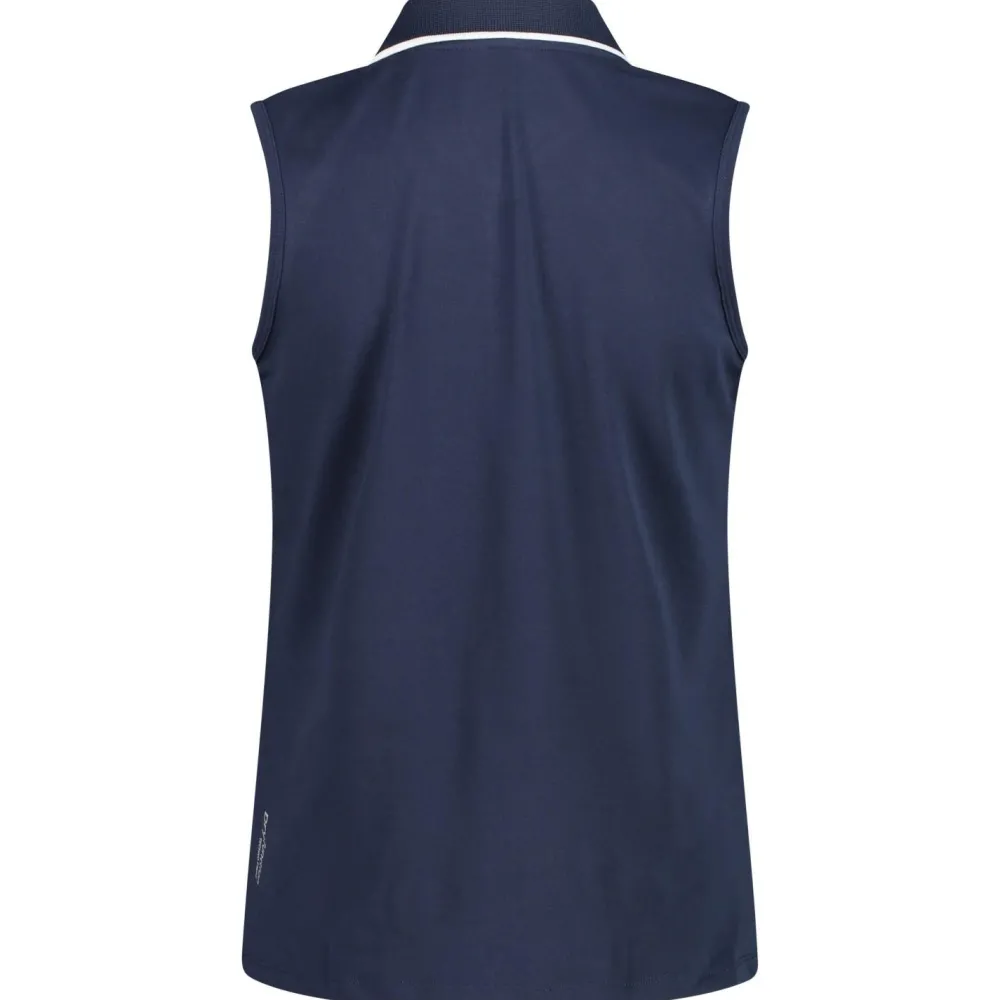 CMP - Women's Polo Sleeveless - Polo-Shirt Blue Clearance