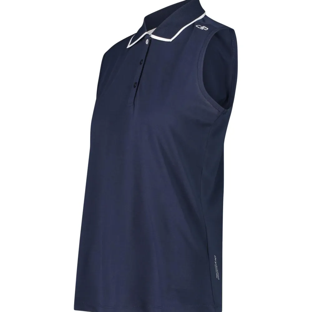 CMP - Women's Polo Sleeveless - Polo-Shirt Blue Clearance