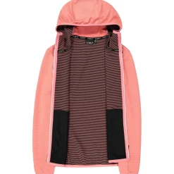 CMP - Women's Striped Jacquard Jacket Fix Hood - Fleecejacke