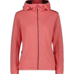 CMP - Women's Striped Jacquard Jacket Fix Hood - Fleecejacke