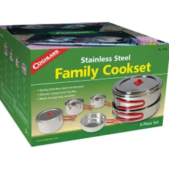 Coghlans - Edelstahlkochset 'Family' - Topf Stainless Steel Clearance