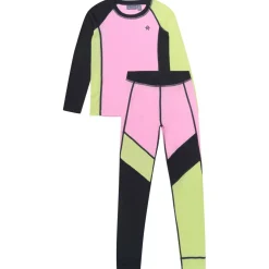 Color Kids - Kid's Ski Underwear Colorblock - Kunstfaserunterwäsche Hot