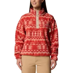 Columbia Trekkingbekleidung|Alltagsbekleidung-- Women's Helvetia II Printed Cropped Half Snap - Fleecepullover