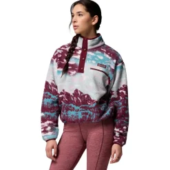 Columbia Trekkingbekleidung|Alltagsbekleidung-- Women's Helvetia II Printed Cropped Half Snap - Fleecepullover