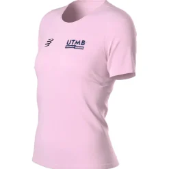 Compressport Fitnessbekleidung|Laufbekleidung-- Women's Training S/S T-Shirt UTMB 2025 - Laufshirt Roseate Spoonbill