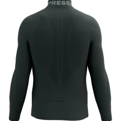 Compressport Laufbekleidung|Shirts, Hemden & Longsleeves-- 3D Thermo Half Zip L/S Top - Laufshirt Black