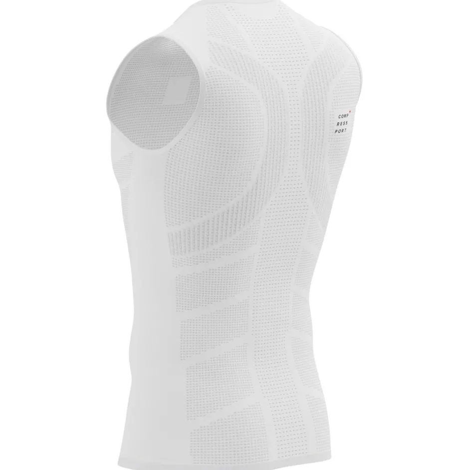 Compressport Laufbekleidung|Unterwäsche-- On/Off Tank Top - Kunstfaserunterwäsche White