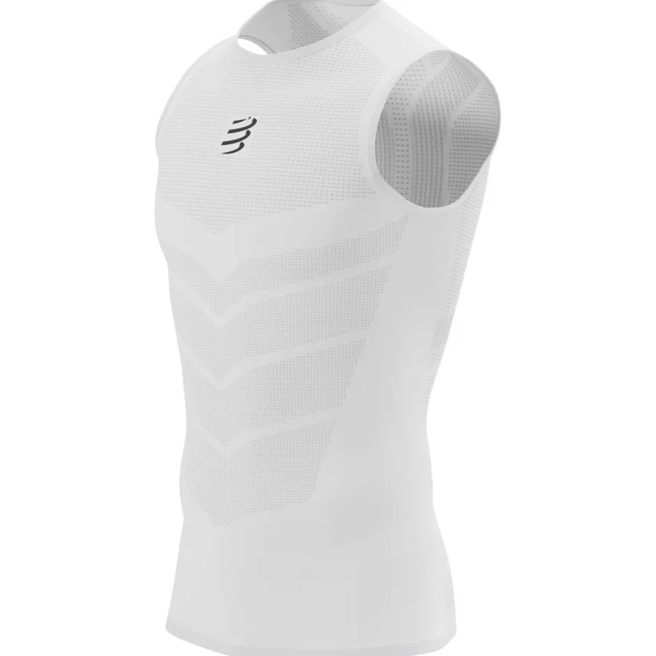 Compressport Laufbekleidung|Unterwäsche-- On/Off Tank Top - Kunstfaserunterwäsche White