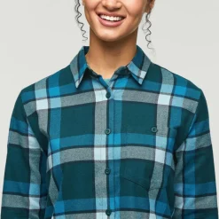 Cotopaxi Shirts, Hemden & Longsleeves|Alltagsbekleidung-- Women's Quedo Flannel Shirt - Hemd Cream Plaid