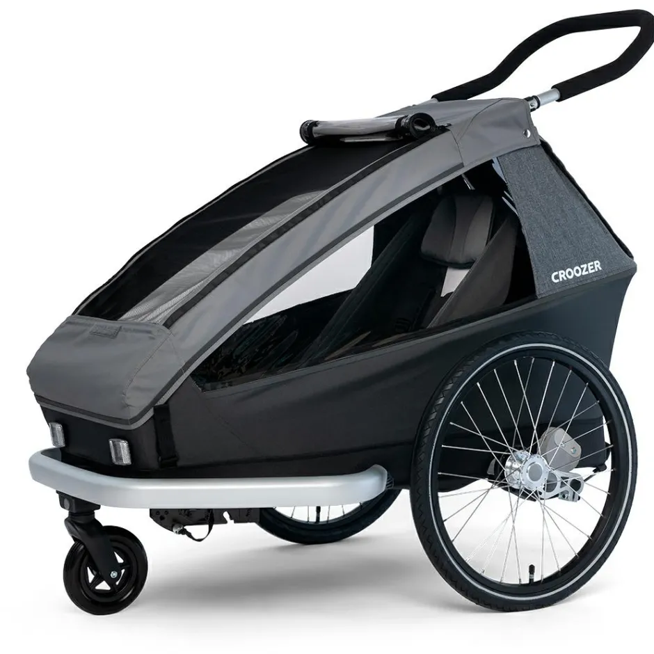 Croozer Fahrradzubehör|Fahrradanhänger-- Kid Keeke 1 - Kinderanhänger Mountain Grey