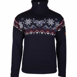 Dale of Norway - Fongen WP Sweater - Wollpullover Navy / Off White / Red Rose / Indigo