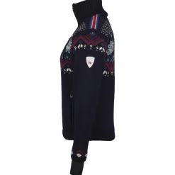 Dale of Norway Wanderbekleidung|Jacken-- Women's Fongen WP Sweater - Wollpullover Navy / Off White / Red Rose / Indigo