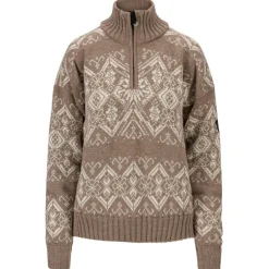 Dale of Norway Pullover & Hoodies|Alltagsbekleidung-- Women's Roset Windproof Sweater - Wollpullover Mountainstone / Off White