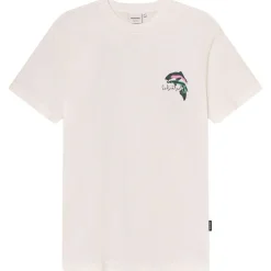 DEDICATED - T-Shirt Stockholm Cut Out Trout - T-Shirt Off-White Clearance