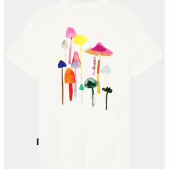 DEDICATED - T-Shirt Stockholm Color Mushrooms - T-Shirt Off-White Sale