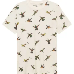 DEDICATED - T-Shirt Stockholm Hummingbirds - T-Shirt Off-White Sale