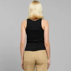 DEDICATED Shirts, Hemden & Longsleeves|Alltagsbekleidung-- Women's Rib Top Valdermarsvik - Top Black