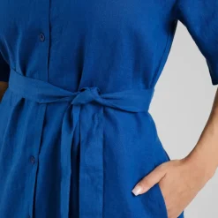 DEDICATED Alltagsbekleidung-- Women's Shirt Dress Ripa Linen - Kleid