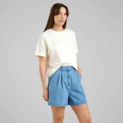 DEDICATED - Women's Shorts Djupvik Denim - Shorts Light Blue