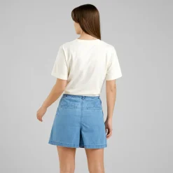 DEDICATED - Women's Shorts Djupvik Denim - Shorts Light Blue