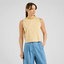 DEDICATED Shirts, Hemden & Longsleeves|Alltagsbekleidung-- Women's Top Namsos Stripes - Top