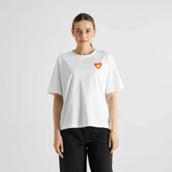 DEDICATED - Women's T-Shirt Vadstena Good Vibes - T-Shirt White Hot